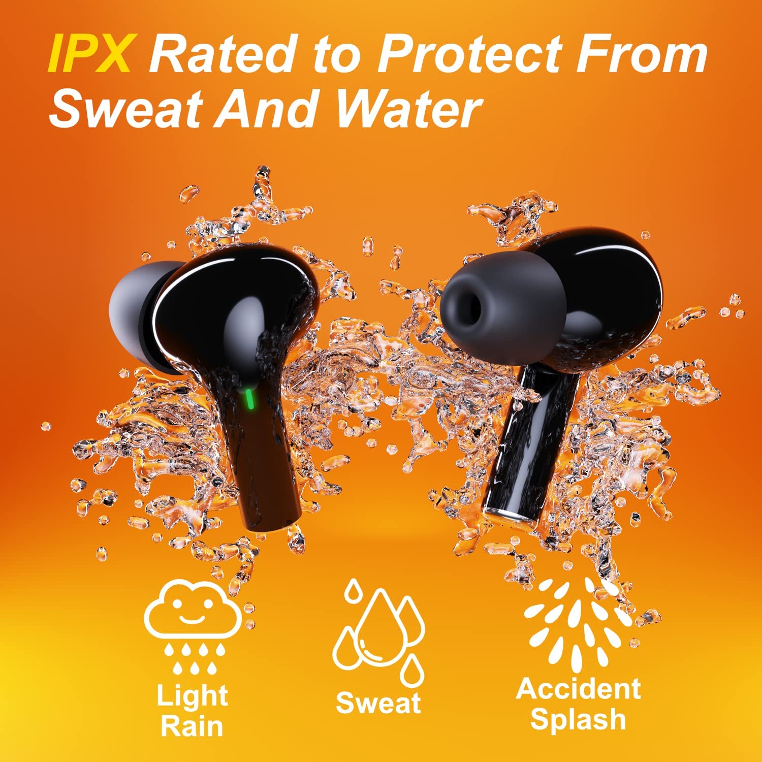 Wireless Earbuds Bluetooth Headphones with USB-C