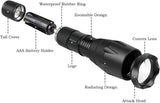 SDFLAYER Adjustable Focus LED Tactical Flashlight Super Bright Zoomable LED Torch with Rechargeable 18650 Lithium Ion Batteries and Charger 5 Modes For Hiking Camping Emergency 1 Battery Included